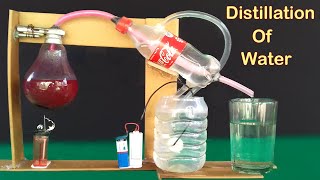 How To Make Distilled Water at home 💧💦  Homemade Distilled Water  Distillation process [upl. by Iad]