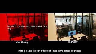 Brightness Leaking sensitive data from airgapped workstations via screen brightness [upl. by Airemat]