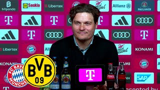 quotEndlich mal in München den Bock umgestoßenquot  Pressekonferenz mit Edin Terzic  Bayern  BVB 02 [upl. by Ahsele745]