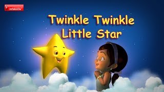 Twinkle Twinkle Little Star  Nursery Rhymes with lyrics [upl. by Schwenk]