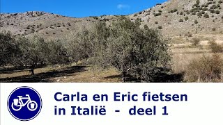 Carla en Eric op fietsvakantie in Italië  deel 1 [upl. by Siroved738]