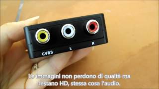 Convertitore adattatore da HDMI a AV Swees alta qualità 1080P [upl. by Durgy]