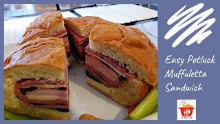 Easy Potluck Muffuletta Sandwich [upl. by Bordy811]