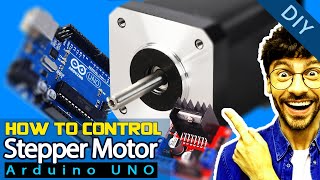 Control Position and Speed of Stepper motor with L298N module using Arduino  testing stepper motor [upl. by Dlonyer]