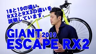 【 クロスバイク 】 ESCAPE RX 2  2019 NEW エスケープ・アールエックス・ツー ジャイアント  GIANT 特徴と購入の注意点！ 〜自転車屋店長の勝手レポート〜 [upl. by Finnigan]