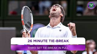 Incredible 26 MINUTE tiebreak  Replay IN FULL  Wimbledon 2024 [upl. by Zalucki]