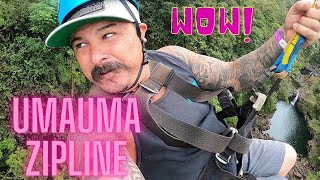 Big Islands Best Zipline Umauma Falls  Heart Pounding Experience [upl. by Alemak]