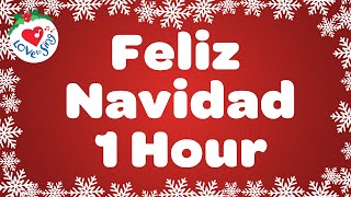 Feliz Navidad with Lyrics 1 Hour Playlist 🎅 Merry Christmas [upl. by Rosemonde]