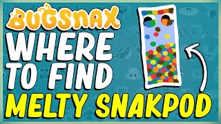 WHERE TO FIND AND HOW TO CATCH A MELTY SNAKPOD IN BUGSNAX  FROSTED PEAK  BUGAPEDIA [upl. by Reiser29]