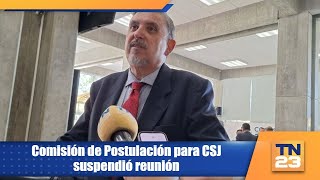 Comisión de Postulación para CSJ suspendió reunión [upl. by Johathan]