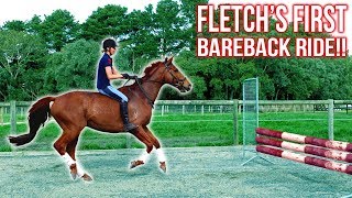 BAREBACK JUMPING  BARN VLOG 4 Equestrian Eventing Vlog [upl. by Justus]