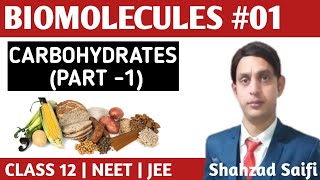 BIOMOLECULES For Class 12 Chemistry amp NEET 2024  Carbohydrates Classification Glucose reaction [upl. by Okier]