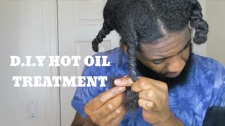 DIY Hot Oil Treatment For Natural Hair [upl. by Ayaladnot727]