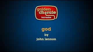 john lennon  god karaoke [upl. by Hassadah]