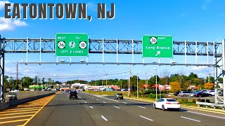 6 Road Tripping Route 35 Eatontown to Red Bank  SPLIT SCREEN  GREAT FOOTAGE [upl. by Kattie]