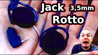 Riparazione cuffie rotte sostituzione jack 35mm TRRS [upl. by Monaco]