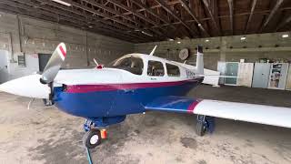 Mooney M20J  N446CB at breitscheid flugplats EDGB [upl. by Trebleda484]