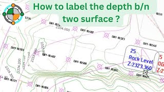 How to label depth between two surface [upl. by Trescott]