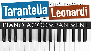 Leonardi Tarantella  Piano Accompaniment  Violin Sheet Music [upl. by Anele]