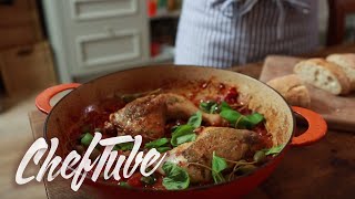 Comment Faire Une Cuisse de Poulet à lItalienne  Recette dans la description [upl. by Airet210]