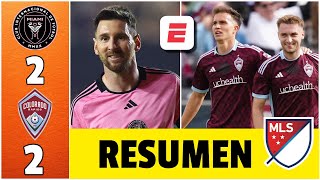 MESSI vino de la banca y marcó GOLAZO pero INTER MIAMI empató por 22 vs COLORADO RAPIDS  MLS [upl. by Schacker428]