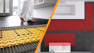 Electrical floor heating for tiles and natural stone Schlüter®DITRAHEATE [upl. by Anedal]