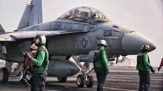 Fighting Blacklions Carrier Ops • FA18F Super Hornets [upl. by Eidurt166]