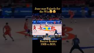 Buzzer Beatter ni june mar fajardo junemarfajardo pba smbvsros basketball youtuber shortsvideo [upl. by Medeah900]