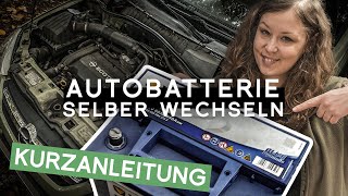 Autobatterie selber wechseln Opel Combo Anleitung PKW Batterie einfach selber ausbauen und wechseln [upl. by Azenav]