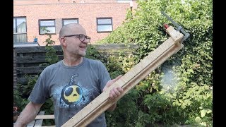 Frees slede maken voor grote stukken hout en wat er allemaal niet goed ging [upl. by Lemire]