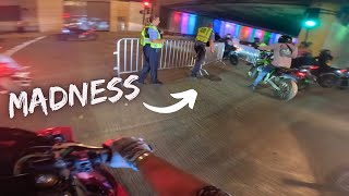 Cops BOX IN Riders In Downtown Chicago  Mexican Independence Day [upl. by Schultz322]