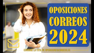 OPOSICIONES CORREOS 2024 [upl. by Ulrika]