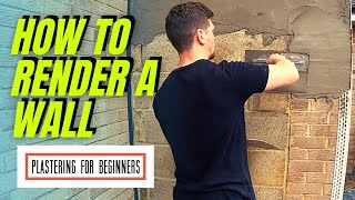 How To Render A Wall  COMPLETE BEGINNERS GUIDEFULL PROCESS [upl. by Lathrop]