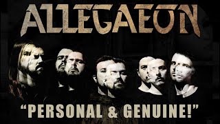 ALLEGAEON Damnum Interview with GREG BURGESS [upl. by Yrmac561]