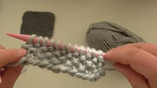 learn to knit  Moss stitch UK [upl. by Neeloj619]