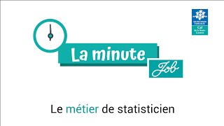 La minute job 4  le métier de statisticien [upl. by Anawik]