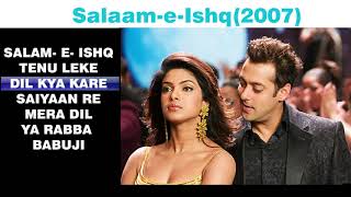 Salaam e Ishq  JUKEBOX  Salman khan  bollywood songs [upl. by Cherianne]