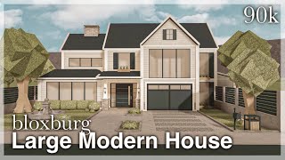 Bloxburg Modern Luxurious Villa  Speedbuild  Roblox Bloxburg [upl. by Errised]