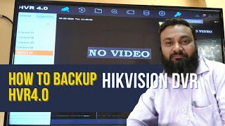 how to backup hikvision dvr HVR 40  I vision systems [upl. by Joanna]