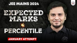 JEE MAINS 2024 EXPECTED MARKS VS PERCENTILE  JANUARY ATTEMPT EXPECTED CUT OFF JEE MAINS 2024 [upl. by Ethbin]