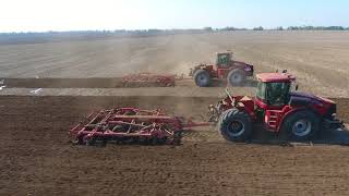 Magágy készítés Case IH Steiger 435amp350 Väderstad Topdown 400amp500 [upl. by Narak267]