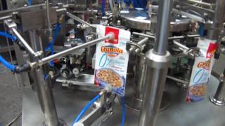 Automatic doypack machine for granuel grain filling seal packaging line máquina doypack [upl. by Eicram932]