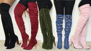 Huge Affordable Winter Boot Haul  AMIClubwear [upl. by Natloz390]