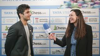 Vidit beats Abdusattorov marathon game  Round 12 [upl. by Ahsinrad372]