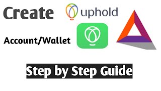 How to create Uphold wallet on Mobile  Uphold account [upl. by Deering]