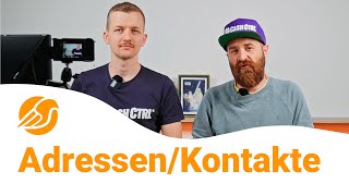 Personen und Kontaktdaten anlegen [upl. by Ehtylb]