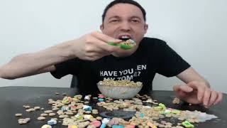 ASMR MUKBANG Lucky Charms [upl. by Leahcimnoj807]