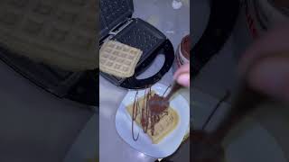 Nutella Waffles🤎waffle [upl. by Rabkin882]