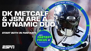 DK Metcalf amp JSN absolutely CRUSHED IT for the Seahawks 🔥 Is it sustainable 🤔  Fantasy Focus [upl. by Eelesor]