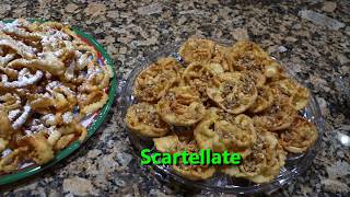 Italian Grandma Makes Christmas Cookies Scartellate Struffoli amp Crostoli [upl. by Donnelly]